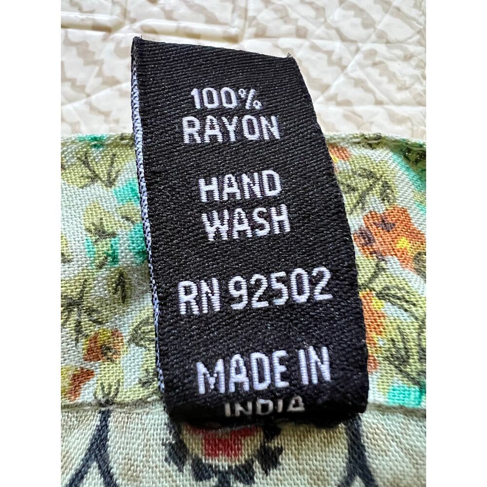 Sacred Threads Patchwork Boho Button Up Blouse To… - image 8